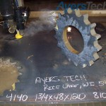 4140 Steel Sprocket Waterjet Machined